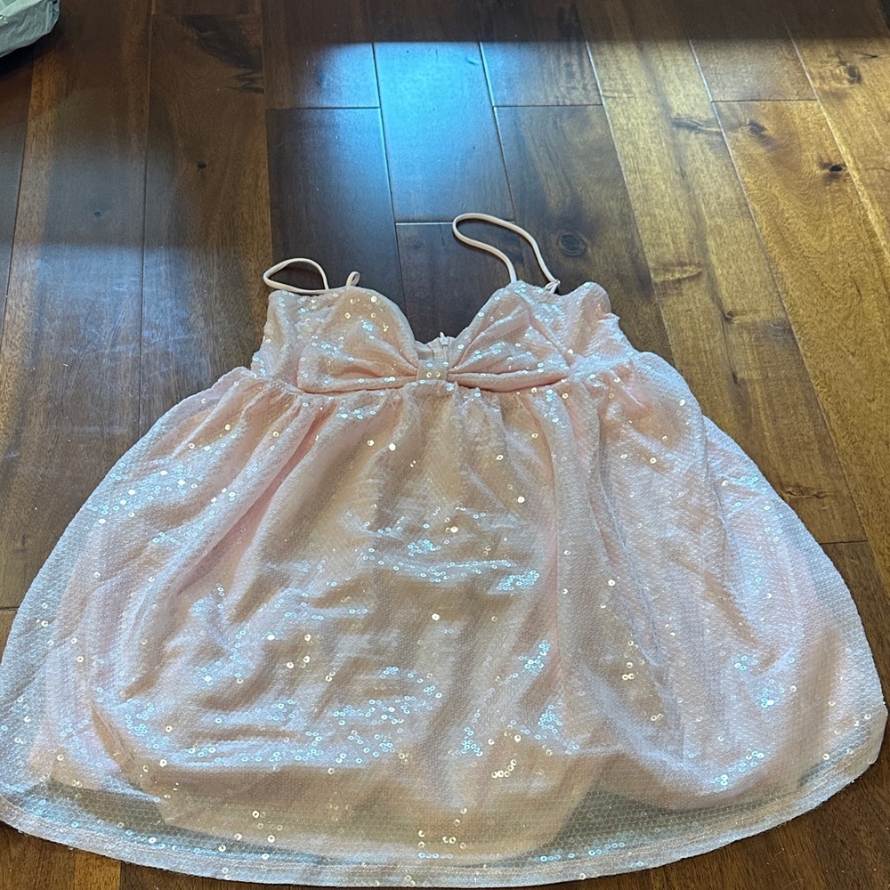 Lucy in the Sky Blush Sequin Dress